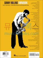 소니 롤린스 옴니북 B플랫 색소폰 솔로 악보 Sonny Rollins Omnibook B-flat [00232485]