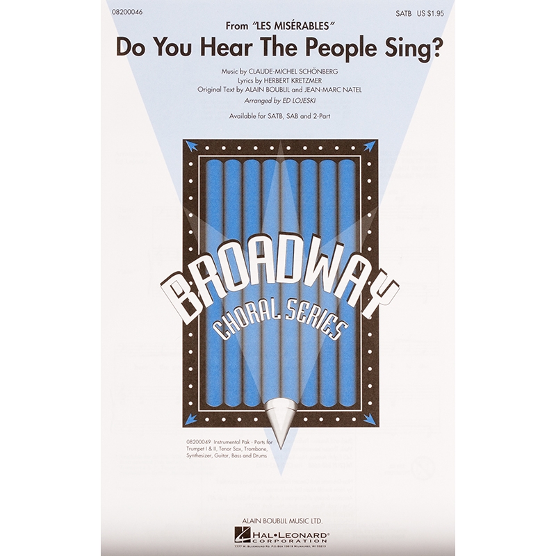 Do You Hear the People Sing? (from Les Miserables)레 미제라블 코랄 악보[08200046]*