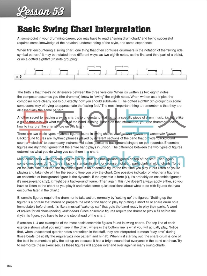 100 Essential Drumset Lessons100 에센셜 드럼 레슨[00103628]