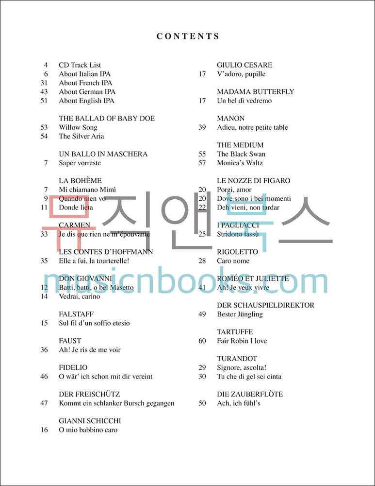 Diction Coach - Arias for Soprano딕션 코치 (오페라 아리아 발음 교본)[50486256]*