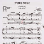 헨델 수상 음악 오르간 악보 Händel Water Music Organ [14014352]