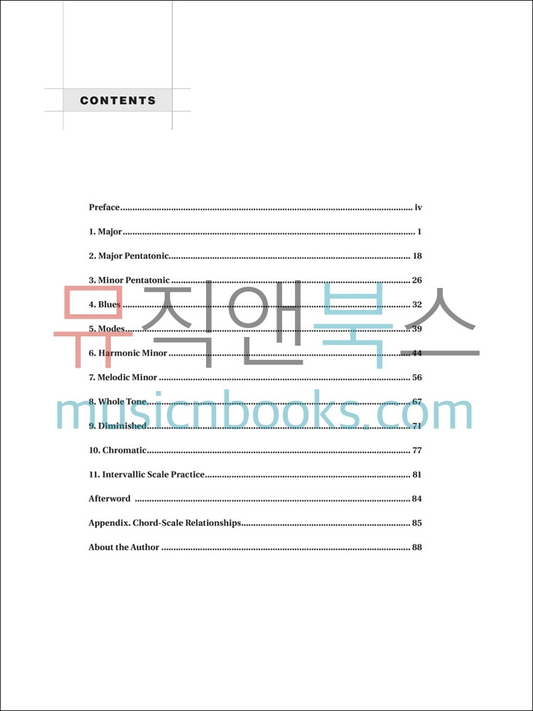 버클리 기타 스케일 교재 A Modern Method for Guitar Scales [00199318] Berklee