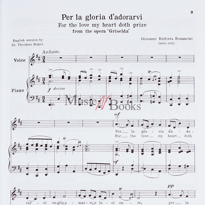 24 Italian Songs & Arias of the 17th & 18th Centuries (Medium Low Voice)24개의 17-18세기 이탈리아 성악과 아리아 악보 (저음역)[50261150]