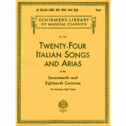 24 Italian Songs & Arias of the 17th & 18th Centuries (Medium High Voice)24개의 17-18세기 이탈리아 성악과 아리아 악보 (고음역)[50261140]