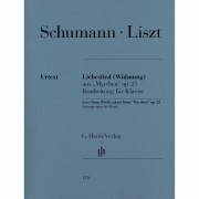 Liszt - Love Song (Dedication ,Widmung) from Myrthen op. 25 (Robert Schumann)리스트 - 슈만 헌정 (미르테의 꽃 중) 피아노 악보[HN1356]*