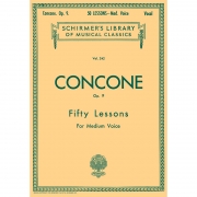 Concone - 50 Lessons, op. 9 for Medium Voice콩코네 - 메조 소프라노와 바리톤을 위한 성악 교본[50253720]