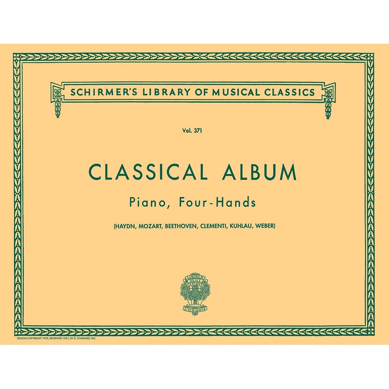 클래식 피아노 연탄 작품집 Classical Album [50254570] Schirmer 악보