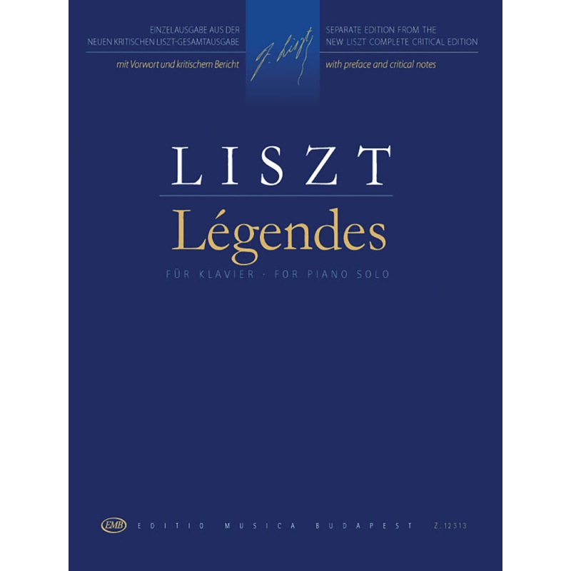 리스트 2개의 전설 피아노 악보 EMB 부다페스트 Liszt Two Legends [50602179]