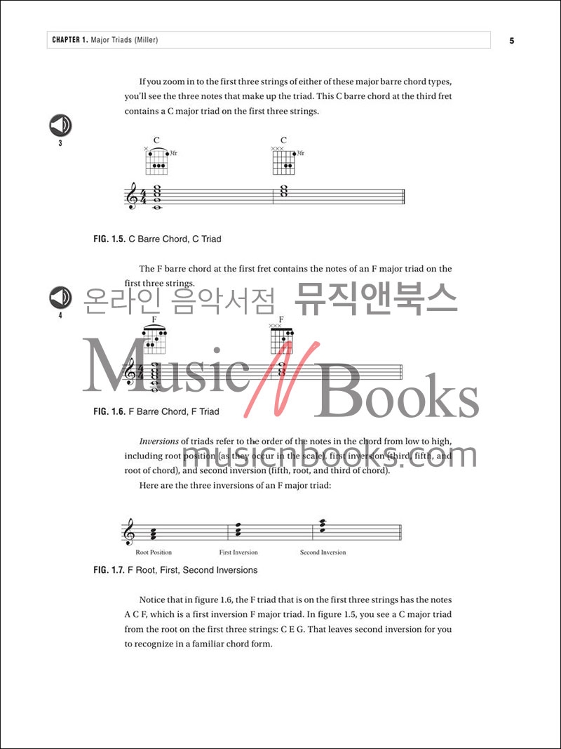 버클리 기타 교재 (온라인 음원 포함) Triads For The Improvising Guitarist [00284857] Berklee