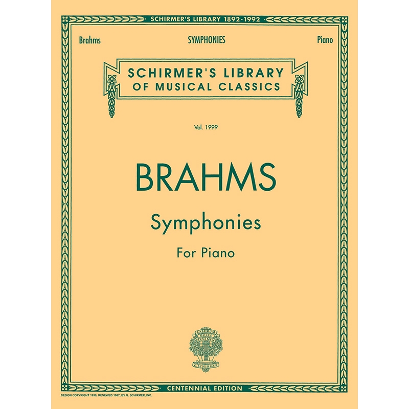 브람스 교향곡 1-4번 피아노 솔로 편곡 악보 Brahms Symphonies for Solo Piano [50482125]