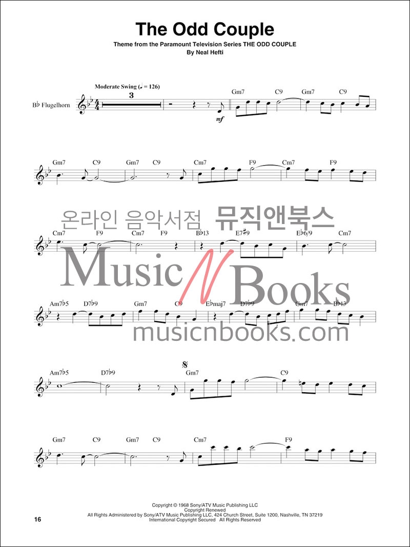 Great Themes (Trumpet Play-Along)영화 OST 테마 트럼펫 악보[00137386]*