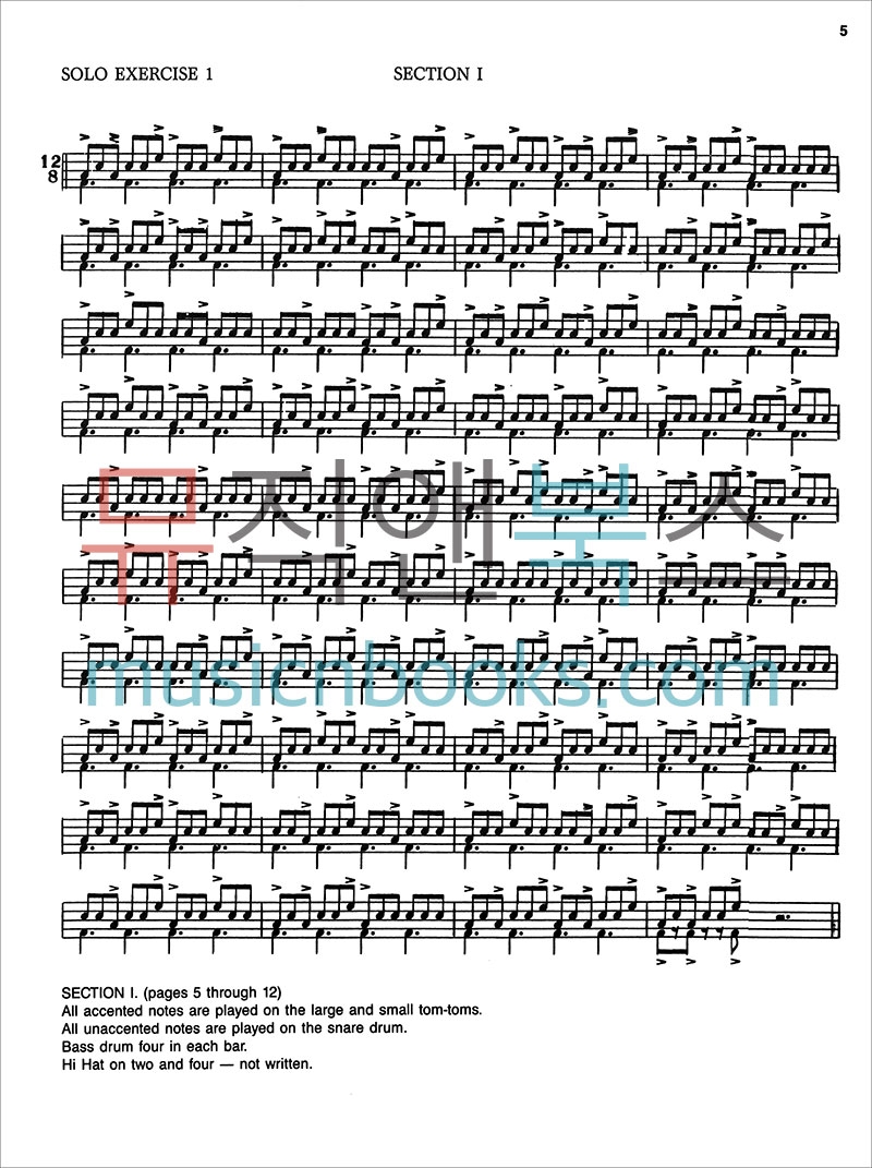 Syncopation No. 2: In the Jazz Idiom for the Drum Set드럼 싱코페이션 교본 2[00-17313]