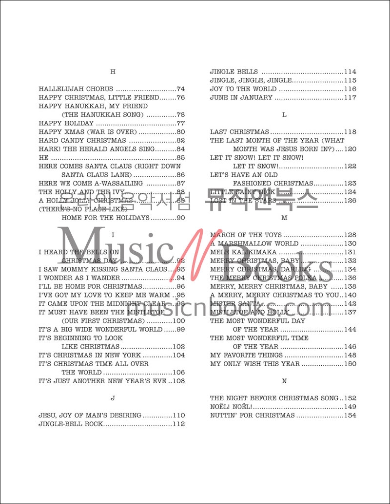 The Real Christmas Book리얼북 크리스마스 캐롤 버전[00240306]