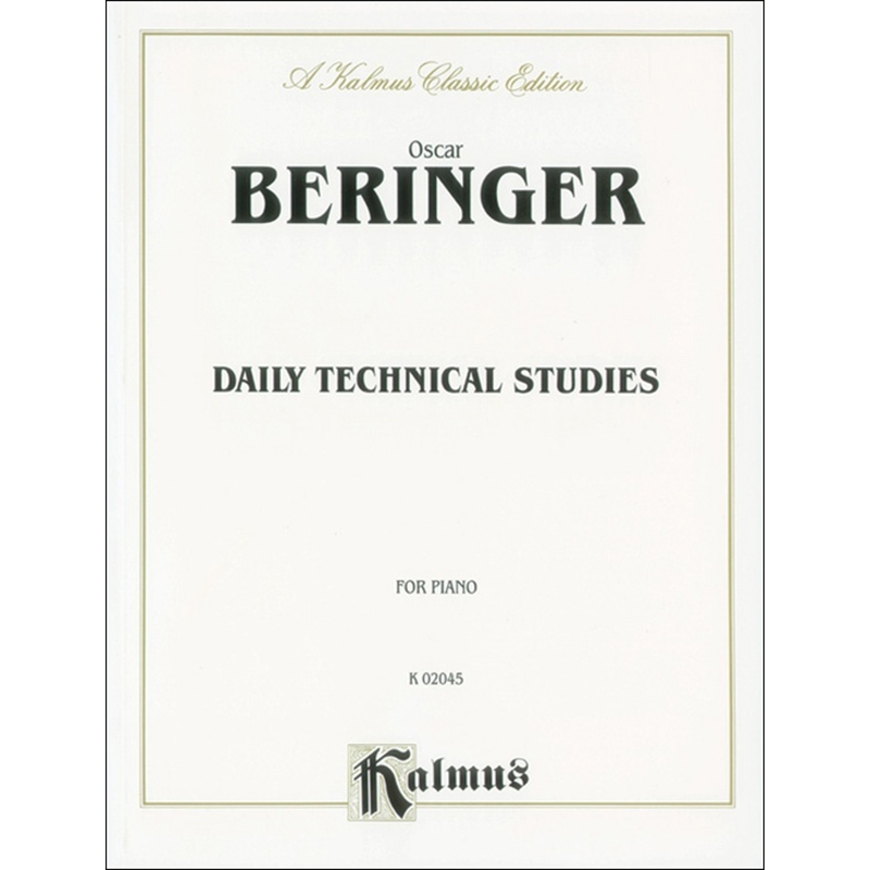 Beringer - Daily Technical Studies for Piano베링거 - 피아노를 위한 매일 연습 테크닉[00-K02045]*