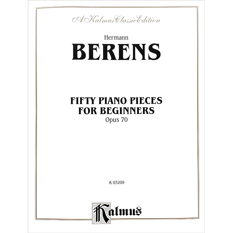 Berens - 50 Piano Pieces for Beginners, op. 70베렌스 - 초보자를 위한 50개의 피아노 소품 op. 70[00-K03209]*