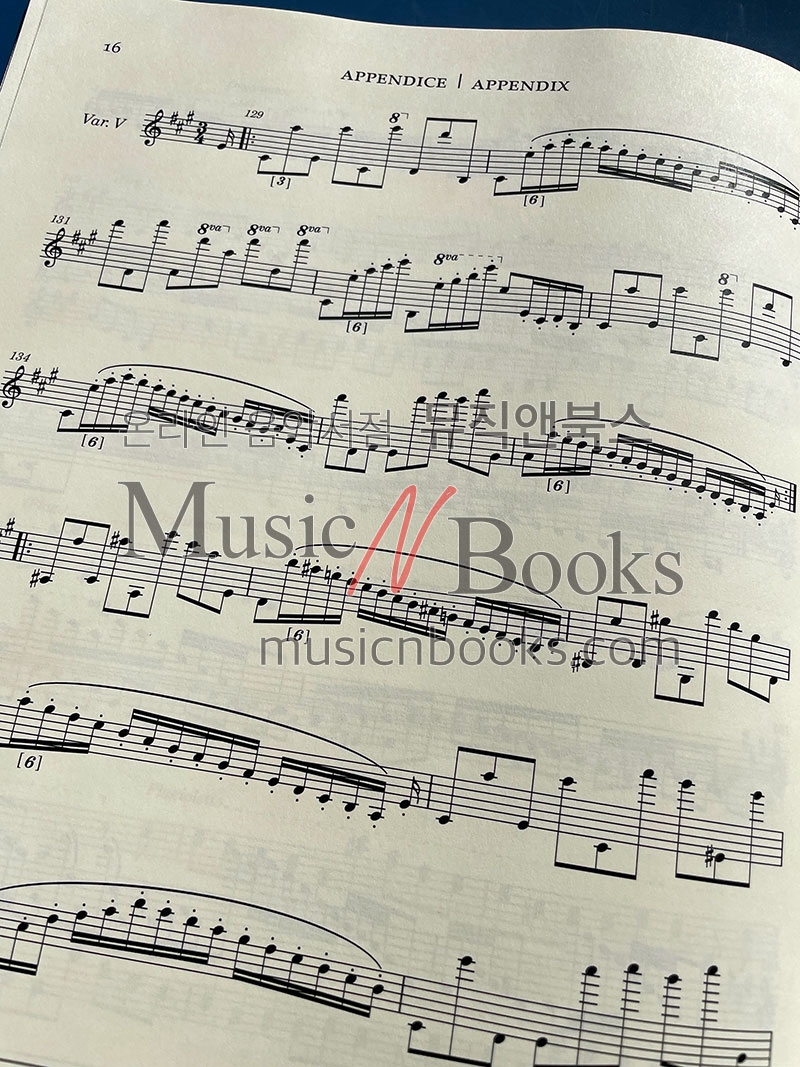 파가니니 바이올린 솔로를 위한 소나타 악보 MS83 Paganini [50603952]