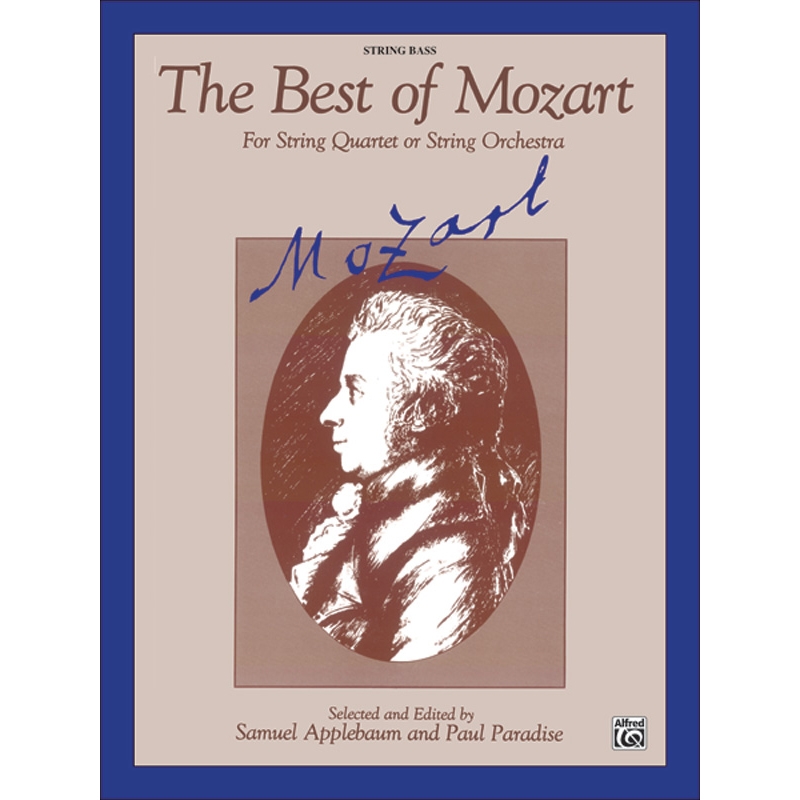 모차르트 현악 4중주 주요 악장 모음 콘트라베이스 파트 악보 The Best of Mozart [00-EL03247]