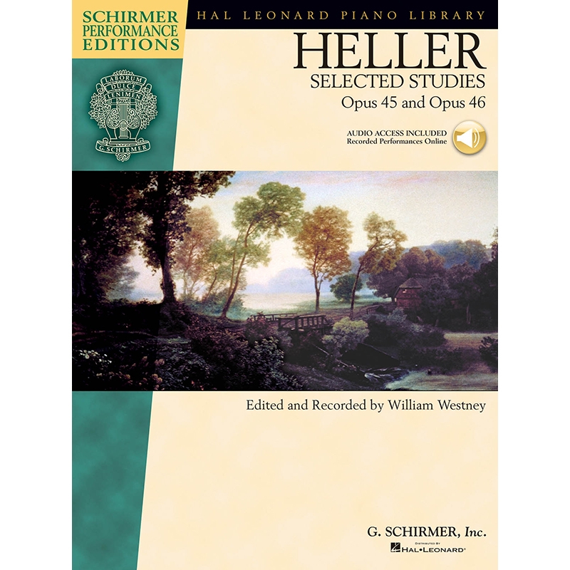 헬러 피아노 연습곡 선곡집 op 45, 46 발췌 (온라인 음원 포함) Heller Selected Piano Studies [00296587]