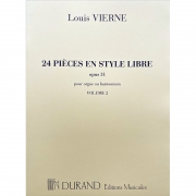 Vierne - 24 Pieces En Style Libre op. 31 Volume II루이 비에른 - 오르간 또는 하모니움을 위한 자유 형식의 24곡 op. 31 2권[50562200]*