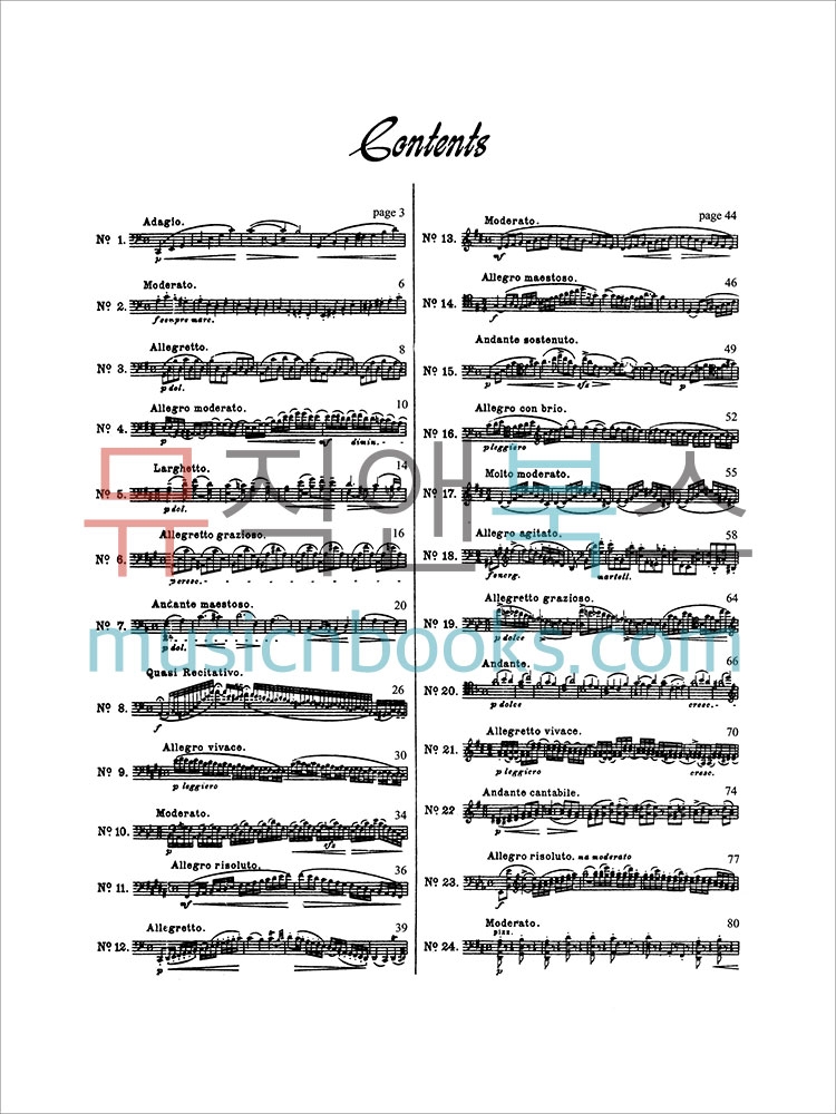 그루츠마허 24 첼로 연습곡 op 38 악보 Grützmacher Etudes [00-K02067] Kalmus