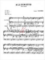 Vierne - Allegretto for Organ루이 비에른 - 오르간을 위한 알레그레토 op. 1[00-K04041]