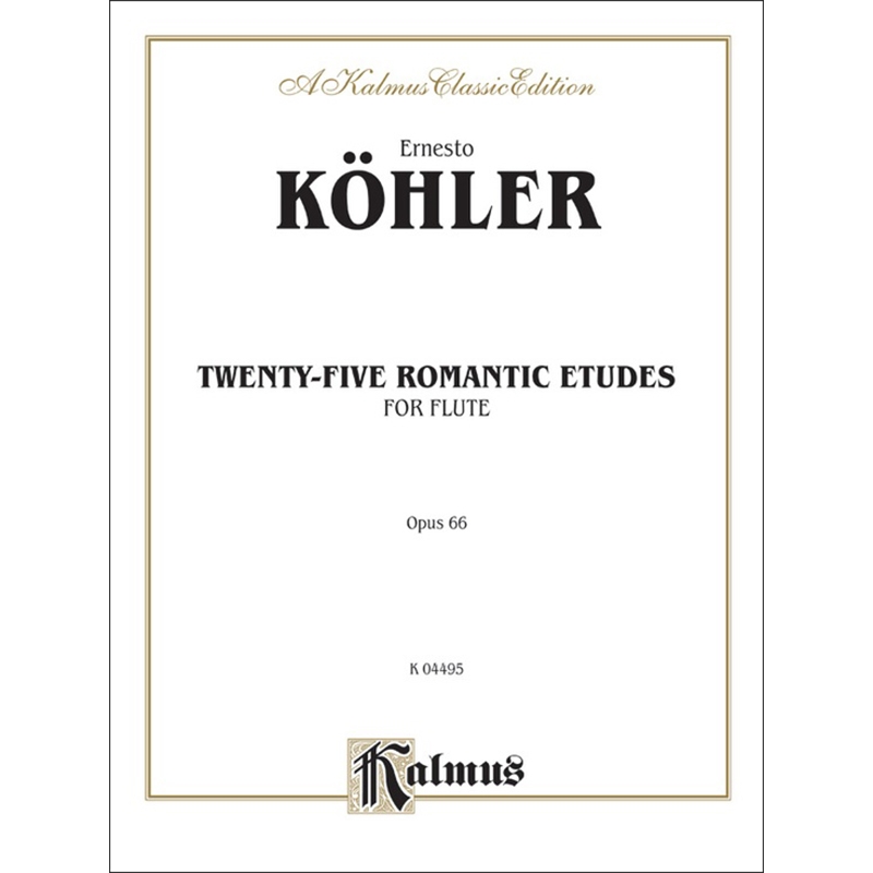 Köhler - Twenty-five Romantic Etudes for Flute, Opus 66에르네스토 쾰러 - 플루트를 위한 25개의 낭만적 연습곡 op. 66[00-K04495]