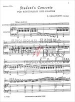 드라고네티 콘트라베이스 협주곡 A장조 악보 Dragonetti Student's Concerto in A Major [00-K04456]