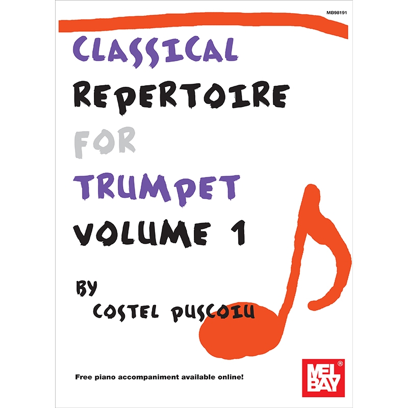 Classical Repertoire for Trumpet, Volume 1트럼펫을 위한 클래식 레퍼토리 1권 (피아노 반주 악보 포함)[MB98191]