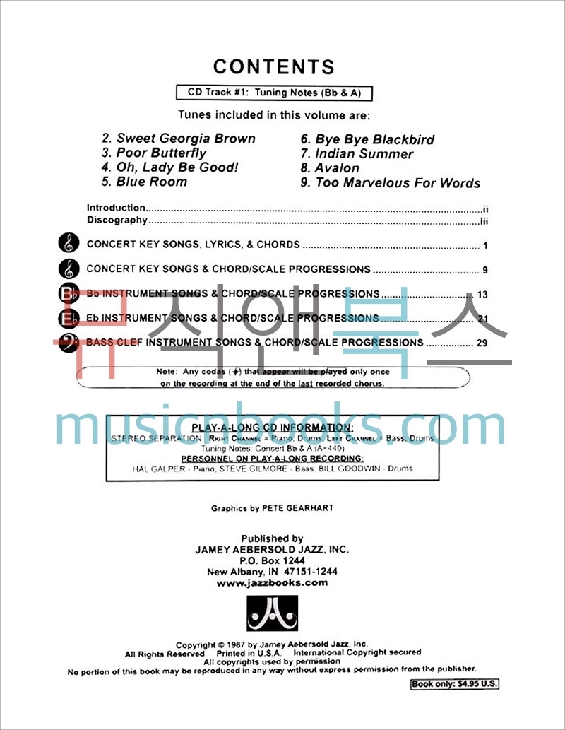 Swing, Swing, Swing스윙, 스윙, 스윙 (제이미 애버솔드 Jamey Aebersold Jazz)[24-V39DS]*