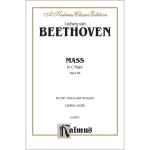 베토벤 미사곡 C장조 op 86 성악 코랄 SATB 악보 Beethoven Mass in C Major [00-K06077]