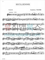 포레 시실리안느 op 78 바이올린 첼로 피아노 악보 [00-K04431]