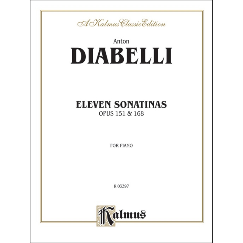 Diabelli - Eleven Sonatinas, Opus 151 and 168디아벨리 - 11개의 소나티나 op. 151 & op. 168[00-K03397]