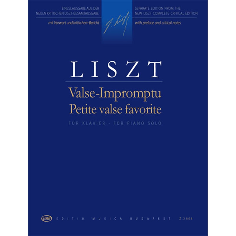 리스트 즉흥 왈츠 S213 피아노 악보 EMB 부다페스트 Liszt Valse Impromptu [50511585]