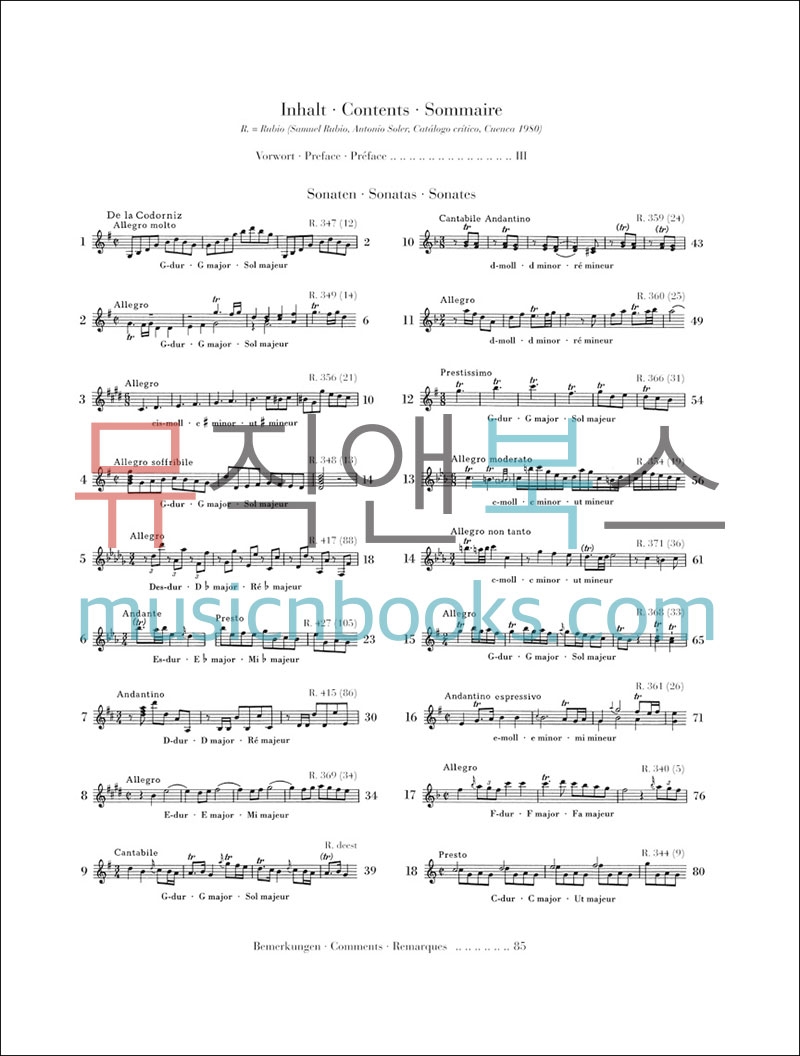 헨레 솔러 피아노 소나타 선곡집 [HN475] Henle 정식수입 원전 악보