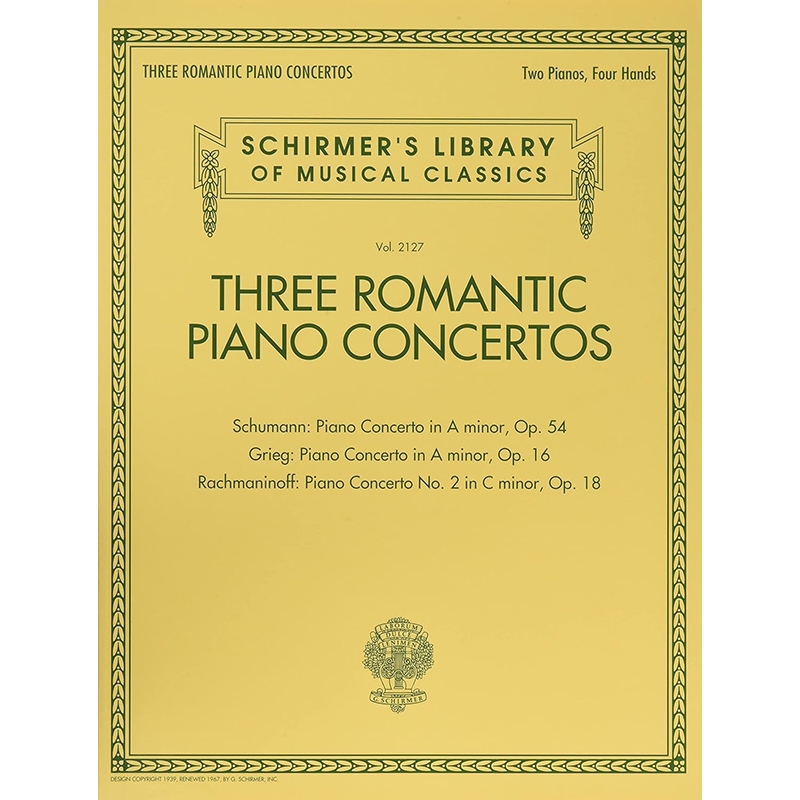 슈만, 그리그, 라흐마니노프 피아노 협주곡 피아노 듀엣 악보 Three Romantic Piano Concertos [50600753]