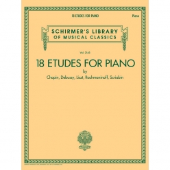 18 피아노 에뛰드 모음집 악보 - 쇼팽 드뷔시 리스트 라흐마니노프 스크리아빈 18 Etudes for Piano [50601570]