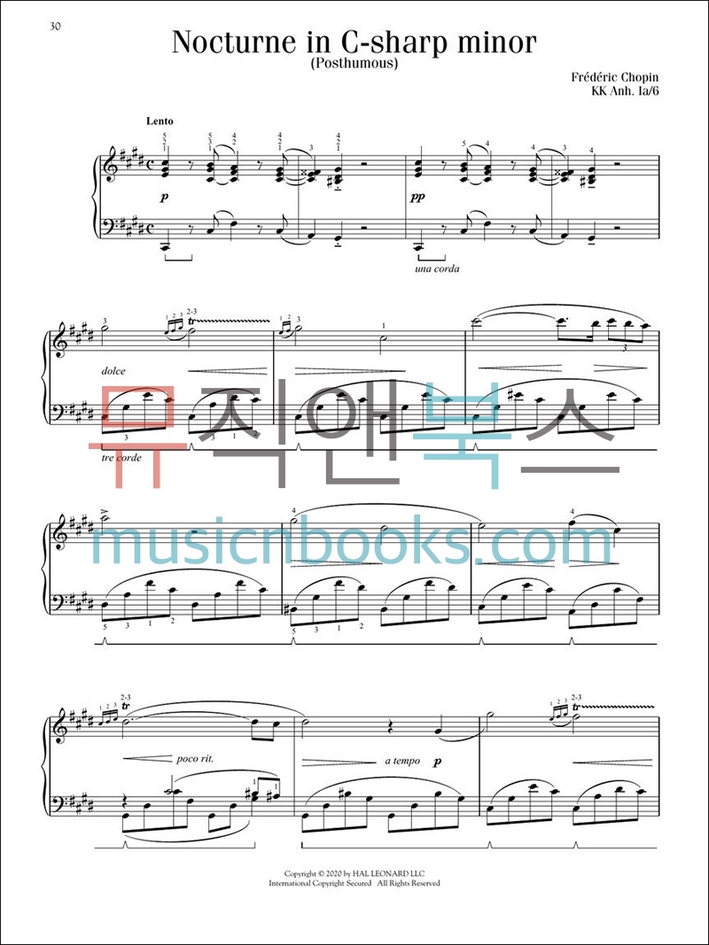 중급 피아노를 위한 쇼팽 선곡집 악보 Intermediate Chopin Favorites [01364789]