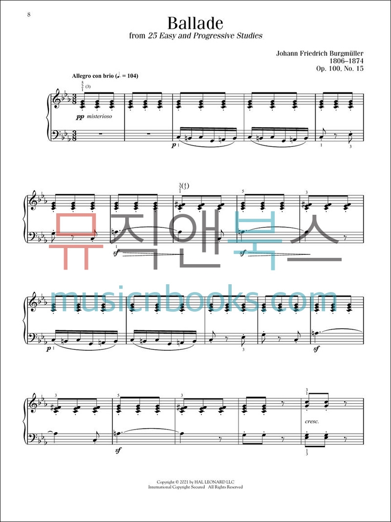 중급 피아노를 위한 낭만주의 시대 선곡집 악보 Intermediate Romantic Era Favorites [00338302]