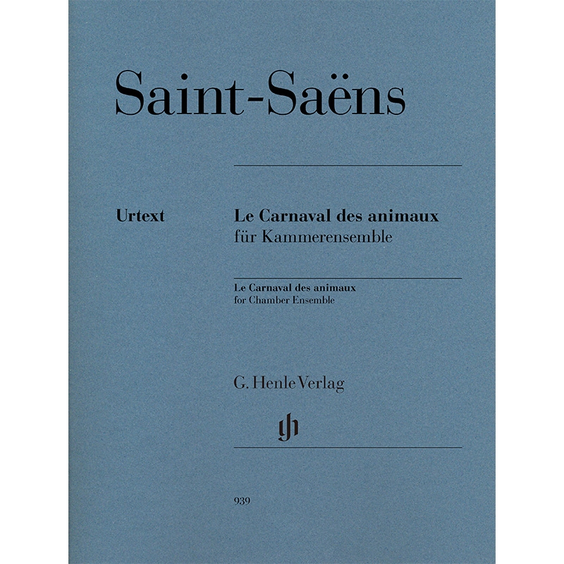 헨레 생상스 앙상블을 위한 동물의 사육제 실내악 악보 세트 Saint-Saëns Le Carnaval des animaux [HN939]