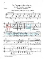 헨레 생상스 앙상블을 위한 동물의 사육제 실내악 악보 세트 Saint-Saëns Le Carnaval des animaux [HN939]