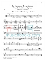 헨레 생상스 앙상블을 위한 동물의 사육제 실내악 악보 세트 Saint-Saëns Le Carnaval des animaux [HN939]