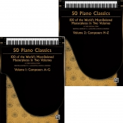 100 클래식 피아노 명곡집 50 Piano Classics Volume 1+2 두 권 패키지 [37316-37317]