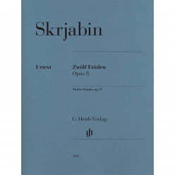 헨레 스크리아빈 12개의 연습곡집 op 8 피아노 악보 Scriabin Twelve Etudes [HN1486]