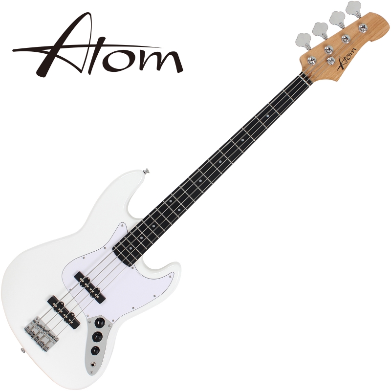 Atom 아톰 베이스기타 J1 White (리치라이트 지판)