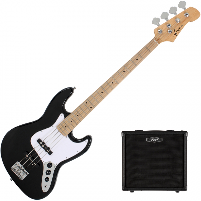 아톰 베이스 + 콜트 앰프 뉴비팩 Atom J1 + Cort CM15B (BK/M)