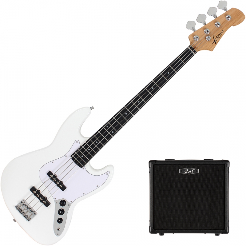 아톰 베이스 + 콜트 앰프 뉴비팩 Atom J1 + Cort CM15B (WH/R) 아톰 베이스 + 콜트 앰프 뉴비팩 Atom J1 + Cort CM15B (WH/R)