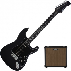 아톰 기타 + 콜트 앰프 뉴비팩 Atom S1 + Cort CM15G (MBK/R)