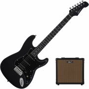 아톰 기타 + 콜트 앰프 뉴비팩 Atom S1 + Cort CM15G (MBK/R)