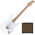 아톰 기타 + 콜트 앰프 뉴비팩 Atom S1 + Cort CM15G (WH/M)