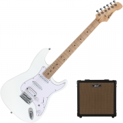 아톰 기타 + 콜트 앰프 뉴비팩 Atom S1 + Cort CM15G (WH/M)